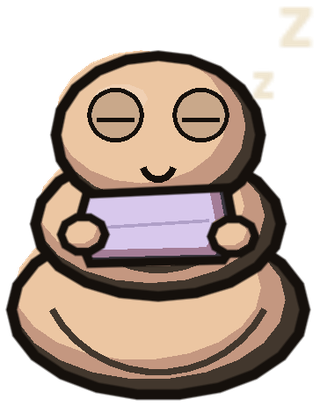 The Cellar Grub, asleep